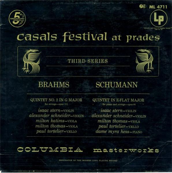 LP Record JOHANNES BRAHMS / ROBERT SCHUMANN - Brahms, Schumann ML4711 Columbia Master US Classical Used
LP Record JOHANNES BRAHMS / ROBERT SCHUMANN - Brahms, Schumann ML4711 Columbia Master US Classical Used