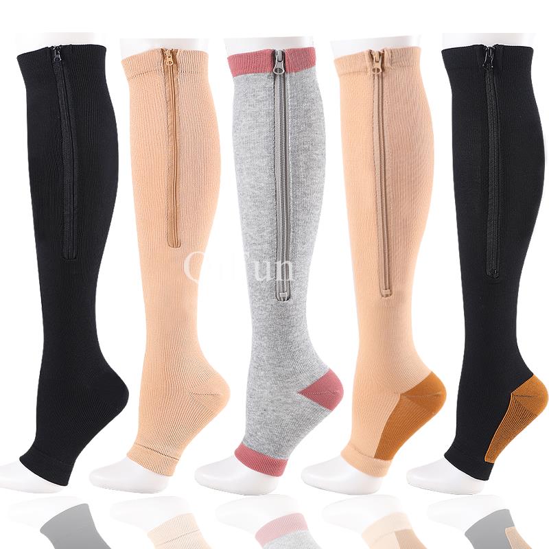 Zipper Compression Socks Medical Prevent Varicose Veins Socks 20-30 Mmhg Open Toe Knee Length Leg-Support Medias De Mujer S-M
Zipper Compression Socks Medical Prevent Varicose Veins Socks 20-30 Mmhg Open Toe Knee Length Leg-Support Medias De Mujer S-M