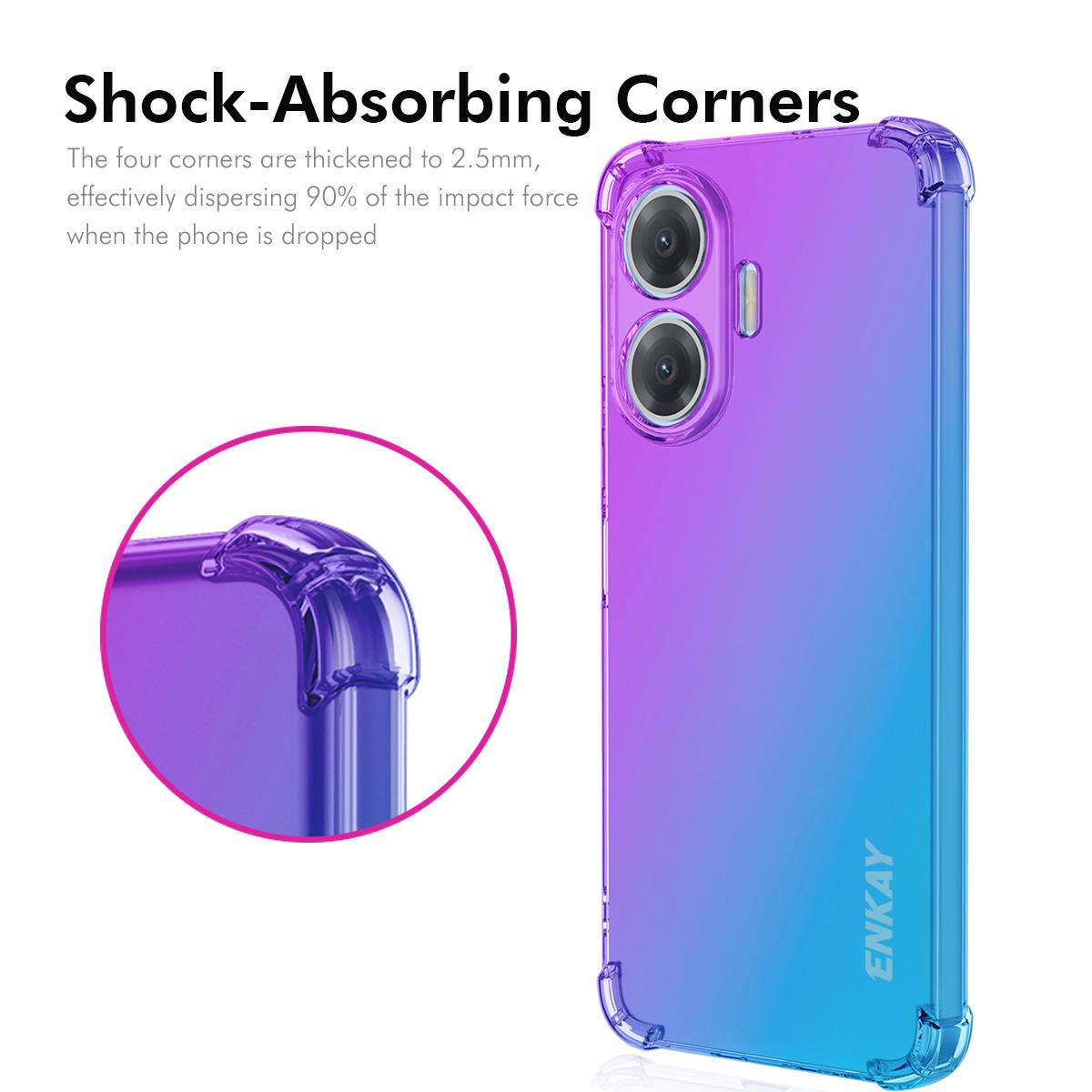 For Xiaomi Redmi Turbo 4 Pro 5G/Xiaomi Poco F7 5G TPU Case ENKAY Thickened Four Corner Drop-proof Phone Back Cover Purple/Blue
For Xiaomi Redmi Turbo 4 Pro 5G/Xiaomi Poco F7 5G TPU Case ENKAY Thickened Four Corner Drop-proof Phone Back Cover Purple/Blue