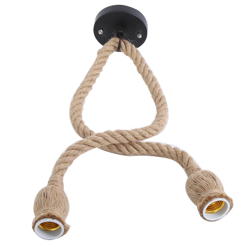 E27 Lamp Base 1.5m Hemp Rope Electric Wire DIY Pendant Decorative Bulb Holder (two bulb holder)
E27 Lamp Base 1.5m Hemp Rope Electric Wire DIY Pendant Decorative Bulb Holder (two bulb holder)