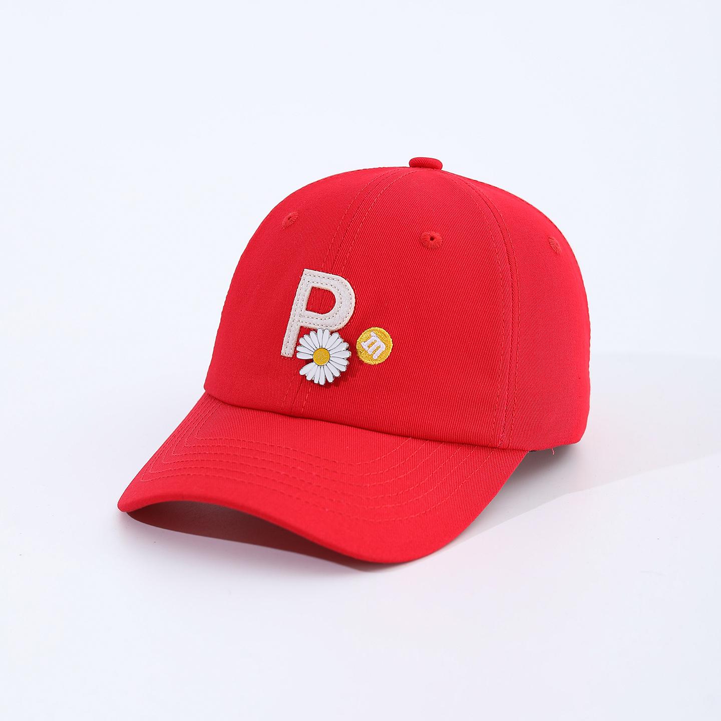 Korean-style casual light and fresh lettered red baseball cap with small daisy metal label for sun protection beanie cap One Size
Korean-style casual light and fresh lettered red baseball cap with small daisy metal label for sun protection beanie cap One Size