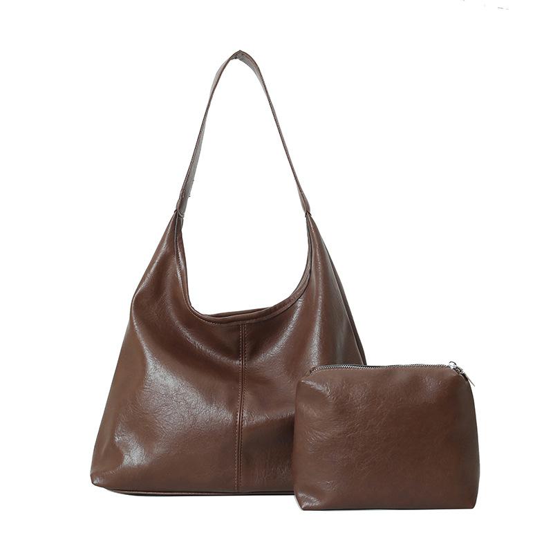 Мягкая сумка-тоут женская новая высококачественная текстура сумка подмышку для мамы и ребенка сумка через плечо для通勤 кофейный
Мягкая сумка-тоут женская новая высококачественная текстура сумка подмышку для мамы и ребенка сумка через плечо для通勤 кофейный