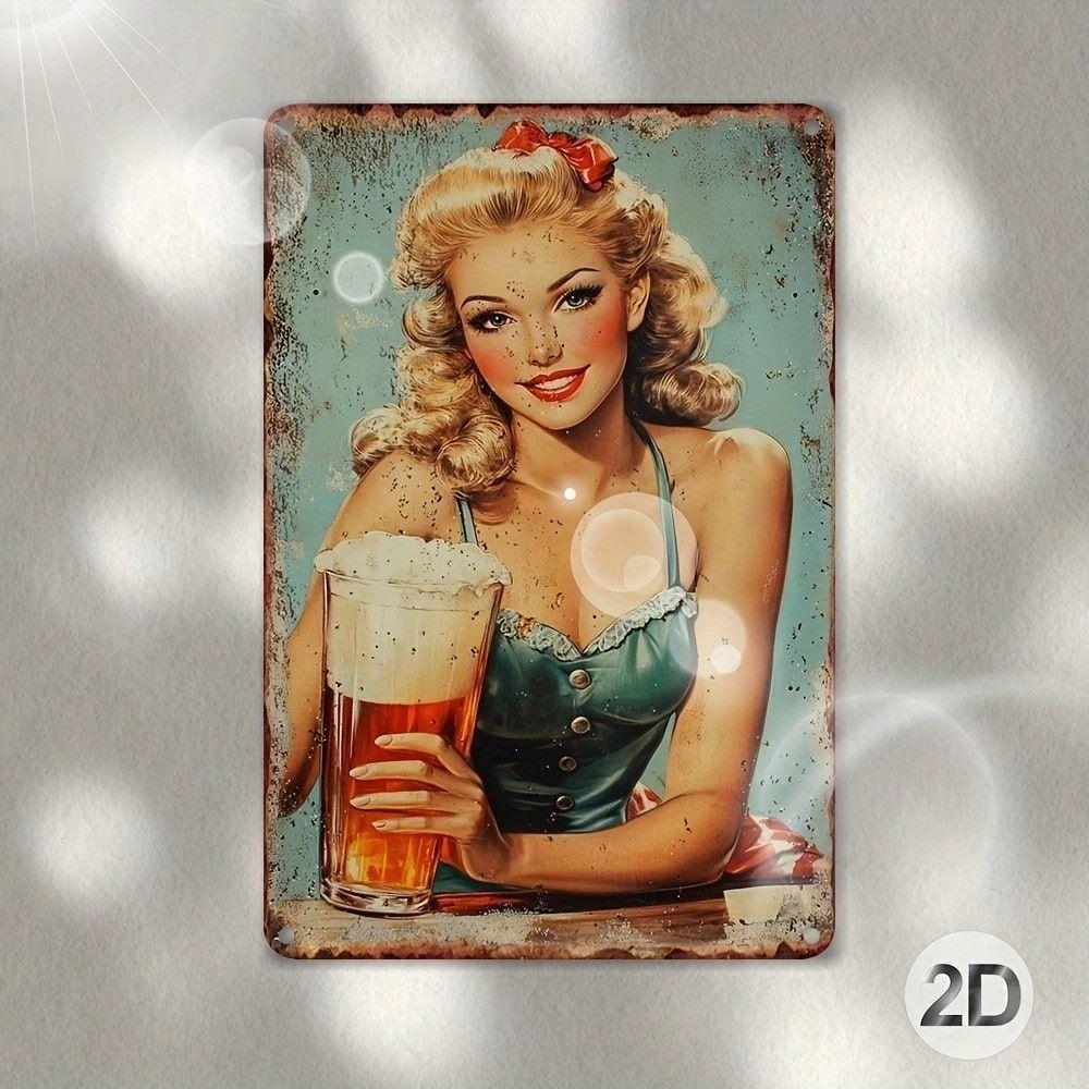 Vintage Metal Poster Pin Up Girl Wall Art for Bar Garage Pub 8x12 Inch
Vintage Metal Poster Pin Up Girl Wall Art for Bar Garage Pub 8x12 Inch