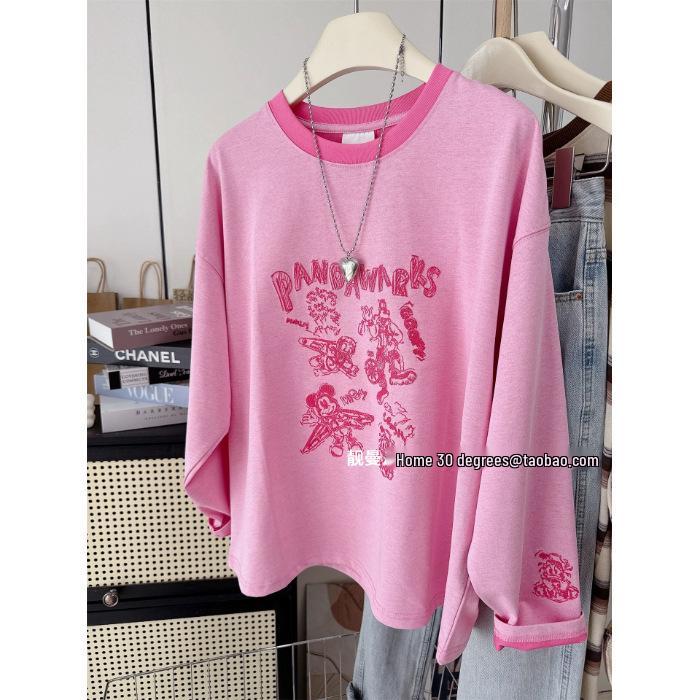 Women s Plus Size Heavyweight Striped Embroidered Long Sleeve Cotton Top - Trendy Color Block Design 2XL (up to 185 jin) розовый
Women s Plus Size Heavyweight Striped Embroidered Long Sleeve Cotton Top - Trendy Color Block Design 2XL (up to 185 jin) розовый
