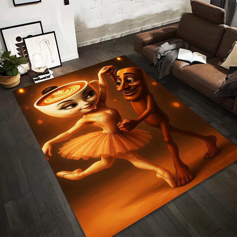 Ballet Dance Art Carpet with Coffee Cup Head and Brown Figure1Warm Toned Design Suitable for use as an anti-slip1 for1room and bedroom sofas 40x60cm( 15x23in )
Ballet Dance Art Carpet with Coffee Cup Head and Brown Figure1Warm Toned Design Suitable for use as an anti-slip1 for1room and bedroom sofas 40x60cm( 15x23in )