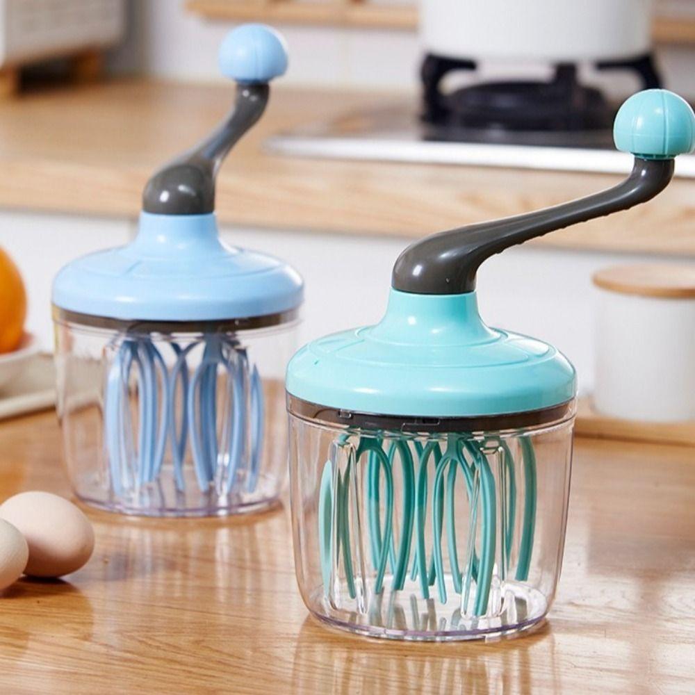 Convenient Manual Whisk Handheld Hand Mixer Durable Hand Cranked Egg Beater Baking синій
Convenient Manual Whisk Handheld Hand Mixer Durable Hand Cranked Egg Beater Baking синій