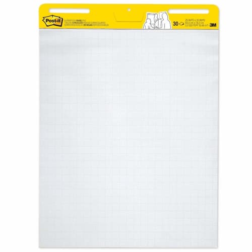Post-it easel pad with grid (25 x 25 mm square) 762 x 634 mm White 30 pieces EASEL 560
Post-it easel pad with grid (25 x 25 mm square) 762 x 634 mm White 30 pieces EASEL 560