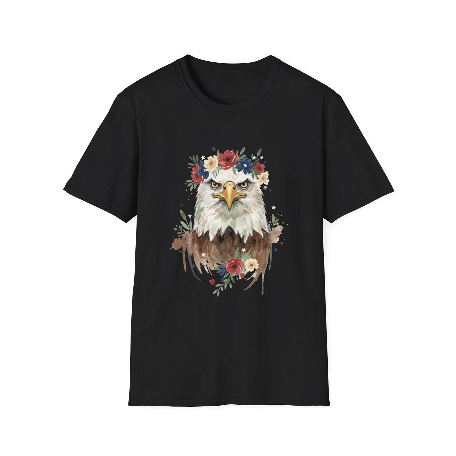 Eagle Floral Wreath Watercolor Black Tee Nature Patriotic Graphic T-Shirt 3XL
Eagle Floral Wreath Watercolor Black Tee Nature Patriotic Graphic T-Shirt 3XL