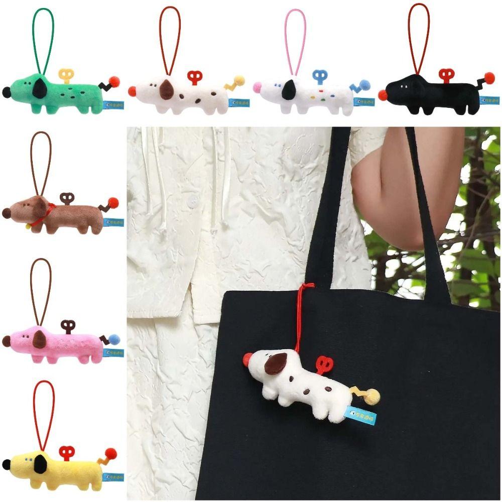 Dopamine Dopamine Puppy Plush Pendant Puppy Animal Keyring Clockwork Puppy Plush Doll Unisex
