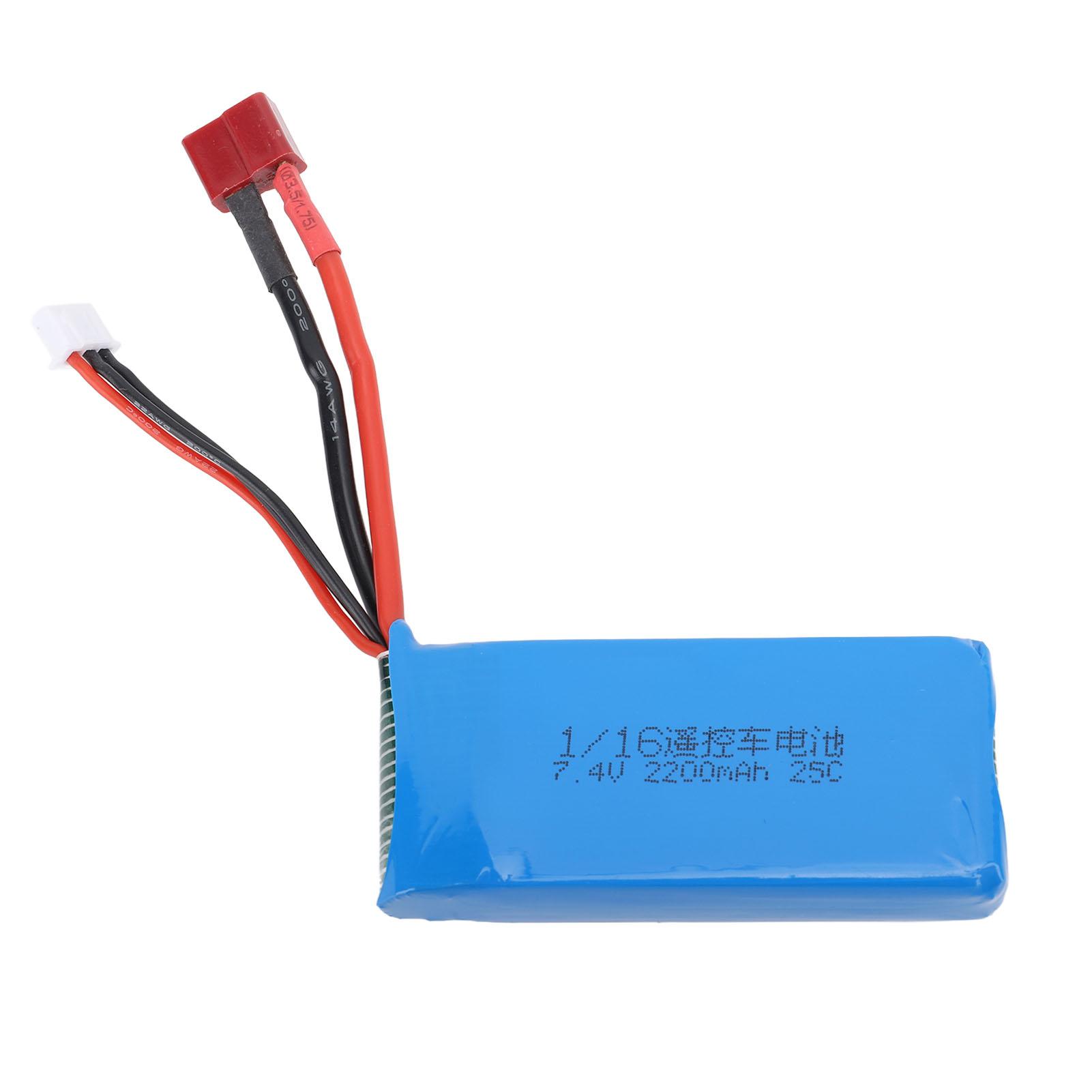 RC Car Battery 2S 7.4V 2200mAh Li Po Circuit Protection RC Car Accessory for 16210 16208 16207
RC Car Battery 2S 7.4V 2200mAh Li Po Circuit Protection RC Car Accessory for 16210 16208 16207