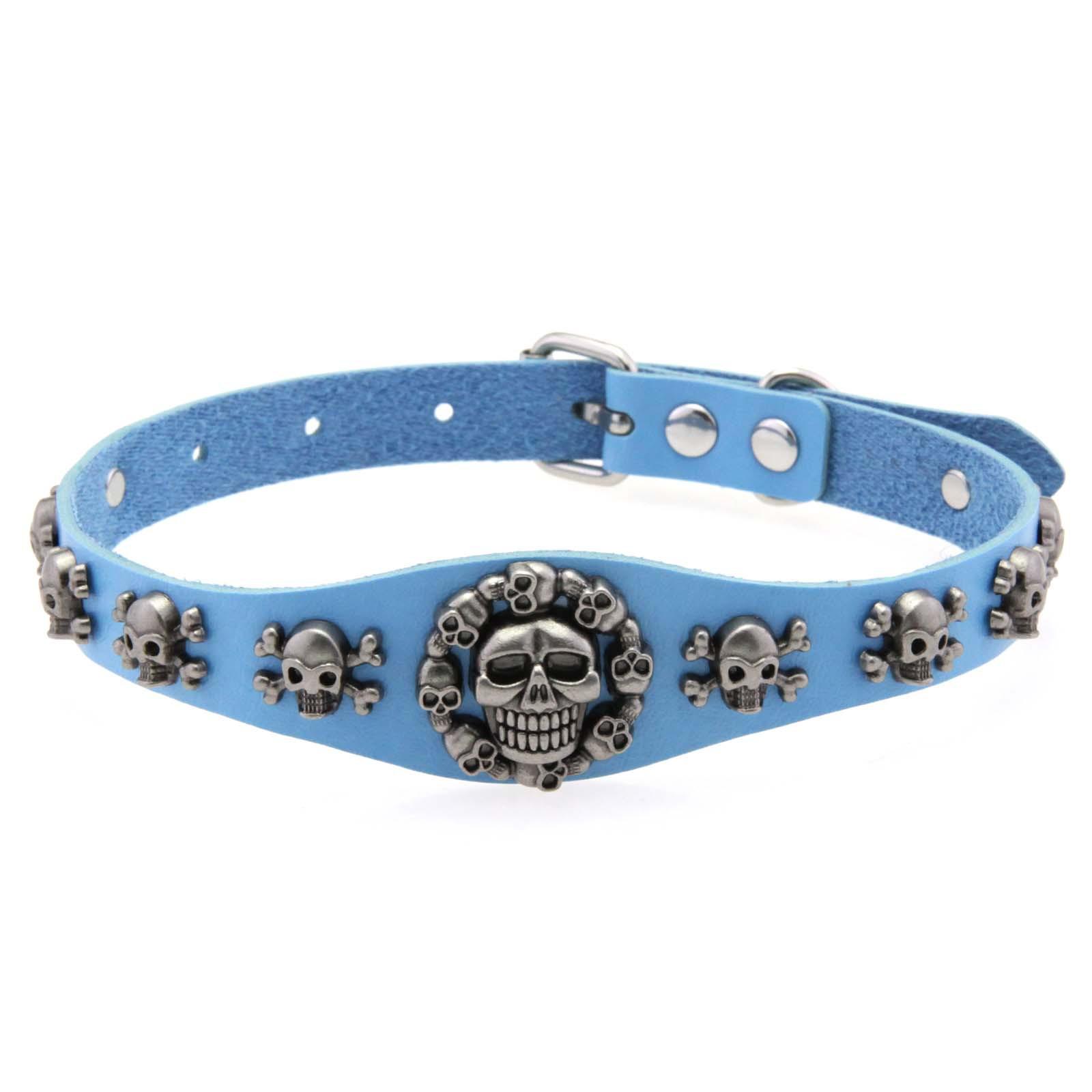 DIEZI Cosplay Punk Harajuku Black Skull PU Leather Choker Necklace For Women Men Vintage Gothic Torques Necklaces Gift Jewelry небо синє кольору
DIEZI Cosplay Punk Harajuku Black Skull PU Leather Choker Necklace For Women Men Vintage Gothic Torques Necklaces Gift Jewelry небо синє кольору