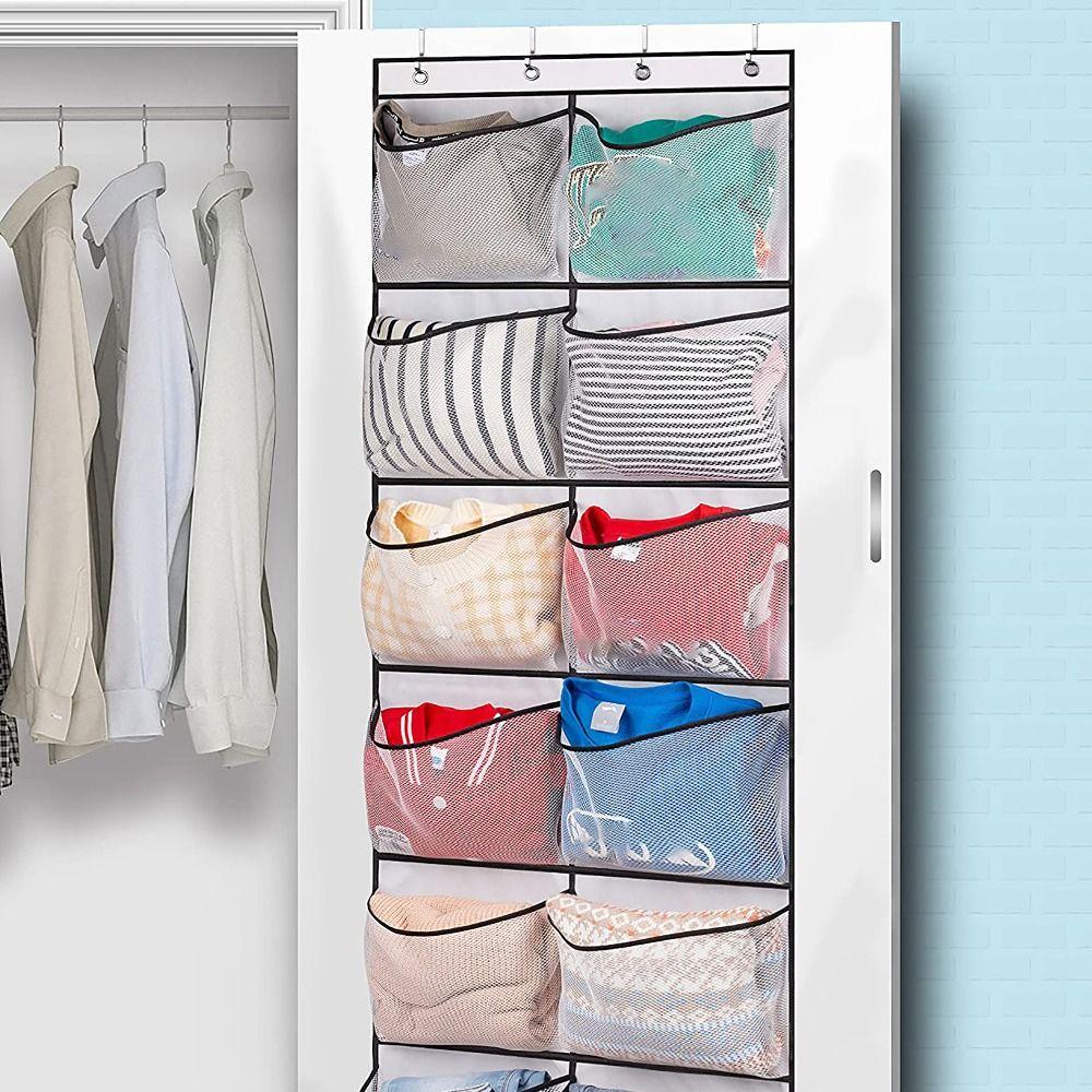 with 2/4 Hooks Hanging Bag Over Door Hooks Storage Bag Space Saving Closet Holder for Home Dorm 5 pockets with 2 hooks
with 2/4 Hooks Hanging Bag Over Door Hooks Storage Bag Space Saving Closet Holder for Home Dorm 5 pockets with 2 hooks