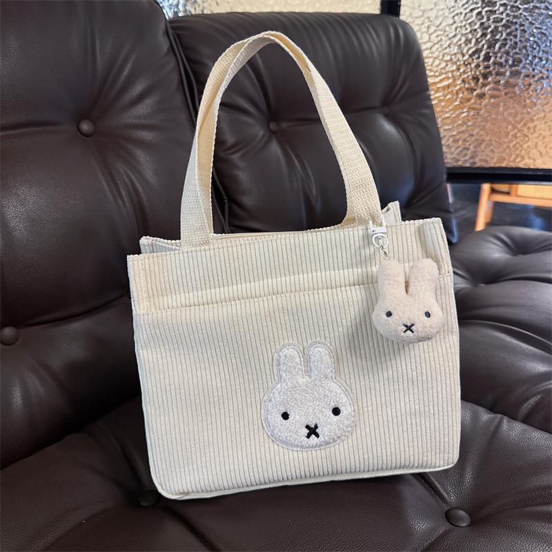 Miffy Rabbit Corduroy Handbag: Cute, Versatile, Large Capacity Lunch & Storage Bag for Moms White Lunch Bag (No Pendant)
Miffy Rabbit Corduroy Handbag: Cute, Versatile, Large Capacity Lunch & Storage Bag for Moms White Lunch Bag (No Pendant)