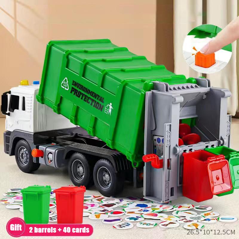 New Children Toys City Garbage Truck Model Diecast Plastics Garbage Sorting Sanitation Vehicle Car Sound Light Kids Xmas Gifts зелений
New Children Toys City Garbage Truck Model Diecast Plastics Garbage Sorting Sanitation Vehicle Car Sound Light Kids Xmas Gifts зелений