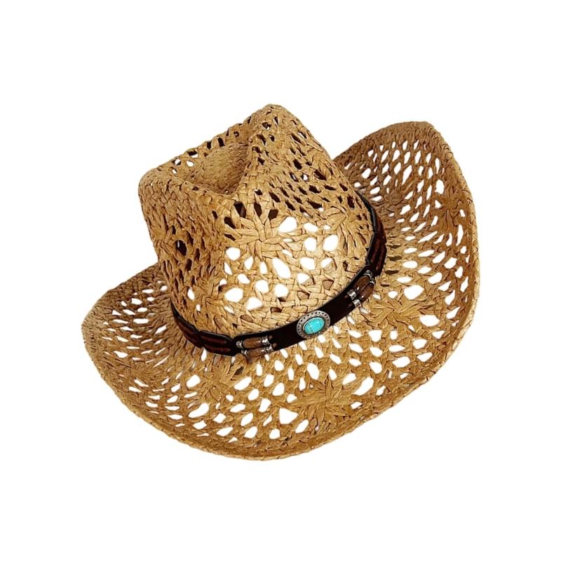 Western Hat Handcrafted Openwork Design Lightweight Paper Straw Sun Hat Adjustable For Beach Travel Outdoor Event CN
Western Hat Handcrafted Openwork Design Lightweight Paper Straw Sun Hat Adjustable For Beach Travel Outdoor Event CN