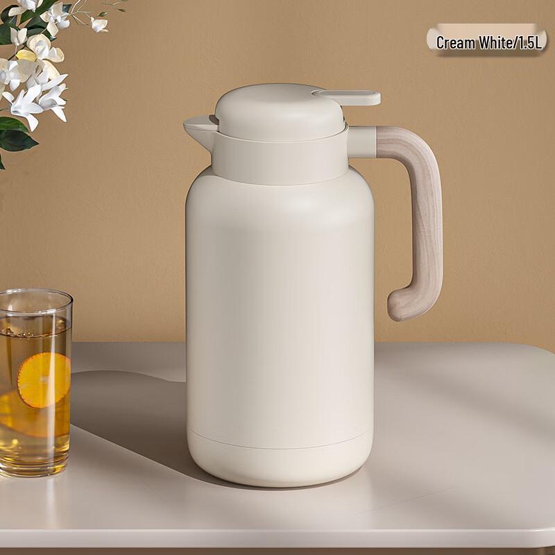 Shangqi 1.5L Cream White Glass-Lined Thermos Pot
Shangqi 1.5L Cream White Glass-Lined Thermos Pot