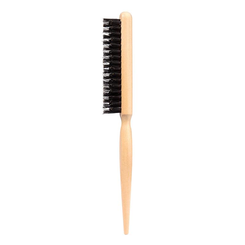 BEPAN Soft Boar Bristle Teasing Brush for Slick Back Hair Teasing Brush With Wooden Handle Nylon Bristles Salon Edge Styling Combs
BEPAN Soft Boar Bristle Teasing Brush for Slick Back Hair Teasing Brush With Wooden Handle Nylon Bristles Salon Edge Styling Combs