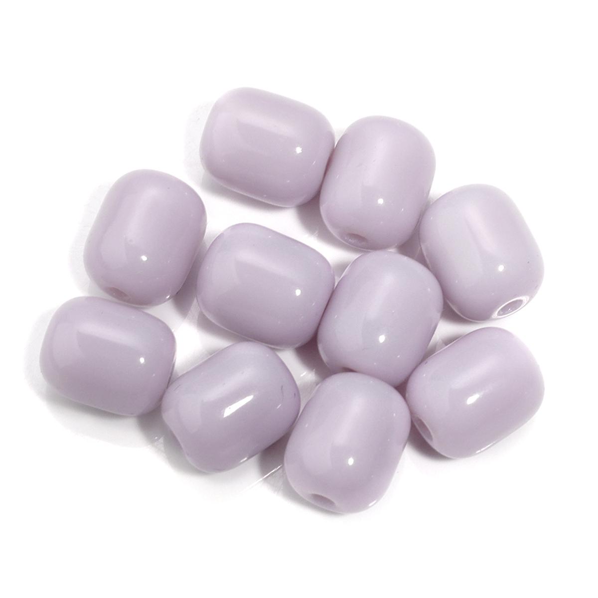 30pcs 10x8mm Barrel Shape Glass Beads Glossy Solid Color Oval Loose Spacer Beads For Jewelry Making DIY Necklace Bracelets Decor світло-фіолетового кольору
30pcs 10x8mm Barrel Shape Glass Beads Glossy Solid Color Oval Loose Spacer Beads For Jewelry Making DIY Necklace Bracelets Decor світло-фіолетового кольору