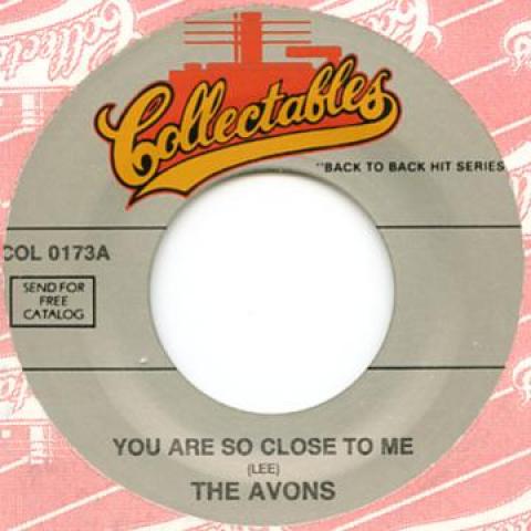 7inch Record AVONS - You Are So Close To Me / On The Isl COL0173 Collectables 1958 US Soul/Funk
7inch Record AVONS - You Are So Close To Me / On The Isl COL0173 Collectables 1958 US Soul/Funk