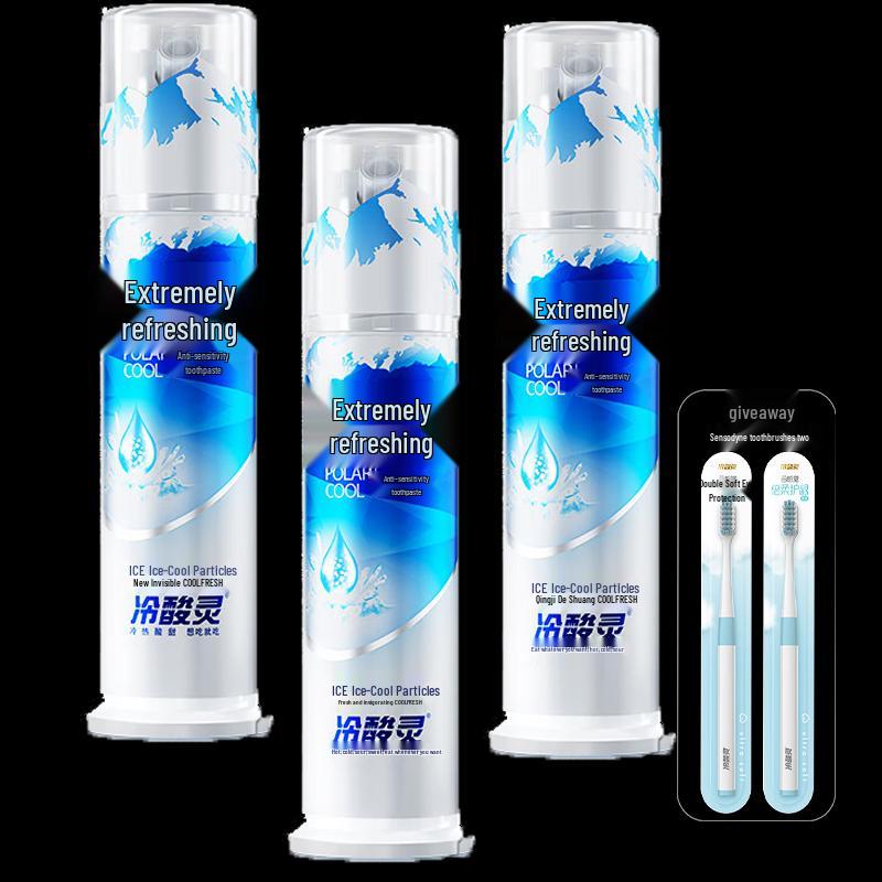Cold Ling Polar Cool Anti-Sensitive Icy Mint Pump Toothpaste
Cold Ling Polar Cool Anti-Sensitive Icy Mint Pump Toothpaste