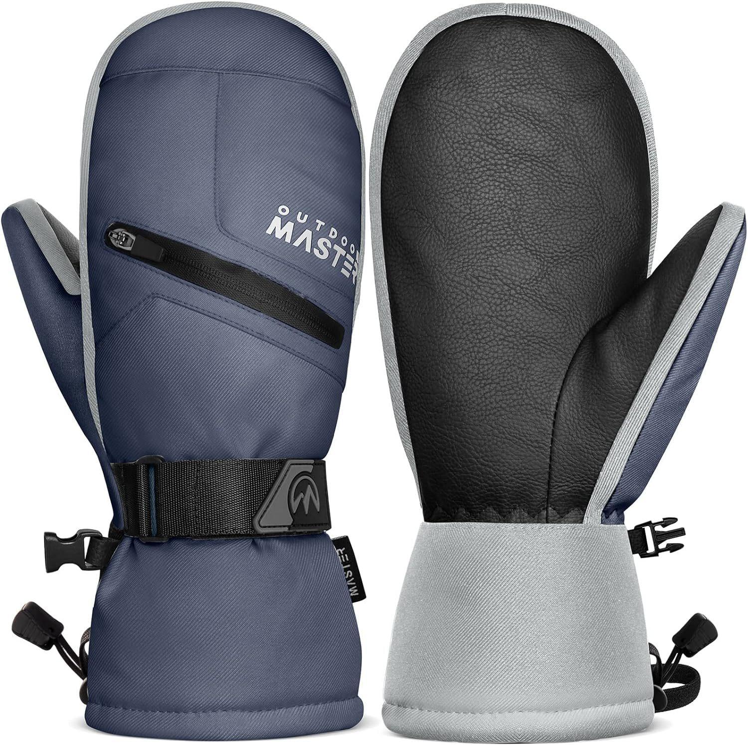 Waterproof, windproof and warm, goat skin wear-resistant, with snow card pockets, men s and women s outdoor cotton ski gloves, cold-proof. Темно-синій
Waterproof, windproof and warm, goat skin wear-resistant, with snow card pockets, men s and women s outdoor cotton ski gloves, cold-proof. Темно-синій