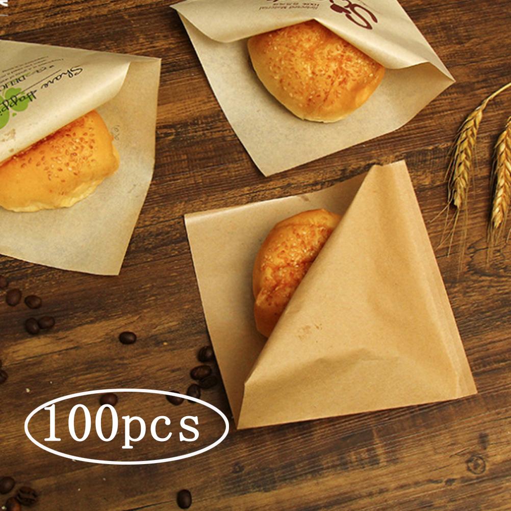 100pcs Kraft Bakery Bags Kraft Paper Sandwich Paper Wrap Disposable Food Packing Paper Triangle Shape Oil-Proof Doughnut 13x13CM
100pcs Kraft Bakery Bags Kraft Paper Sandwich Paper Wrap Disposable Food Packing Paper Triangle Shape Oil-Proof Doughnut 13x13CM