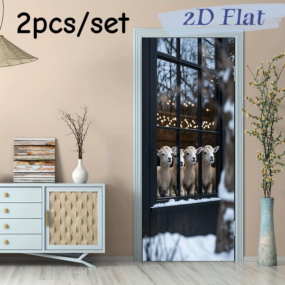 2pcs Winter Cute Pet Lamb Window Wall Stickers Christmas and New Year Festival Decorative Stickers Living Room Bedroom Glass Win (as the picture,38.5x200cmx2)
2pcs Winter Cute Pet Lamb Window Wall Stickers Christmas and New Year Festival Decorative Stickers Living Room Bedroom Glass Win (as the picture,38.5x200cmx2)