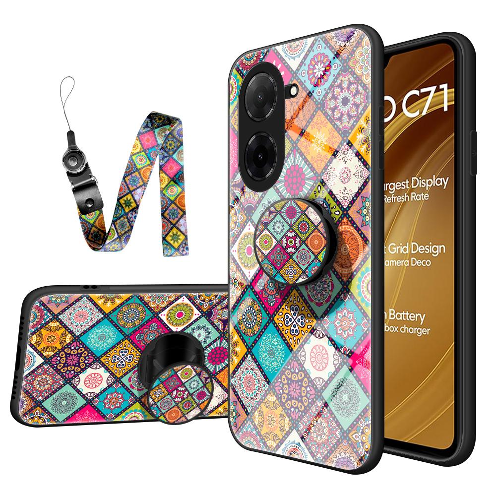 For Xiaomi Poco C71 4G/Redmi A5 4G (171.7mm) Case Kickstand Ethnic Pattern Tempered Glass Phone Cover with Strap Checkered Pattern
For Xiaomi Poco C71 4G/Redmi A5 4G (171.7mm) Case Kickstand Ethnic Pattern Tempered Glass Phone Cover with Strap Checkered Pattern