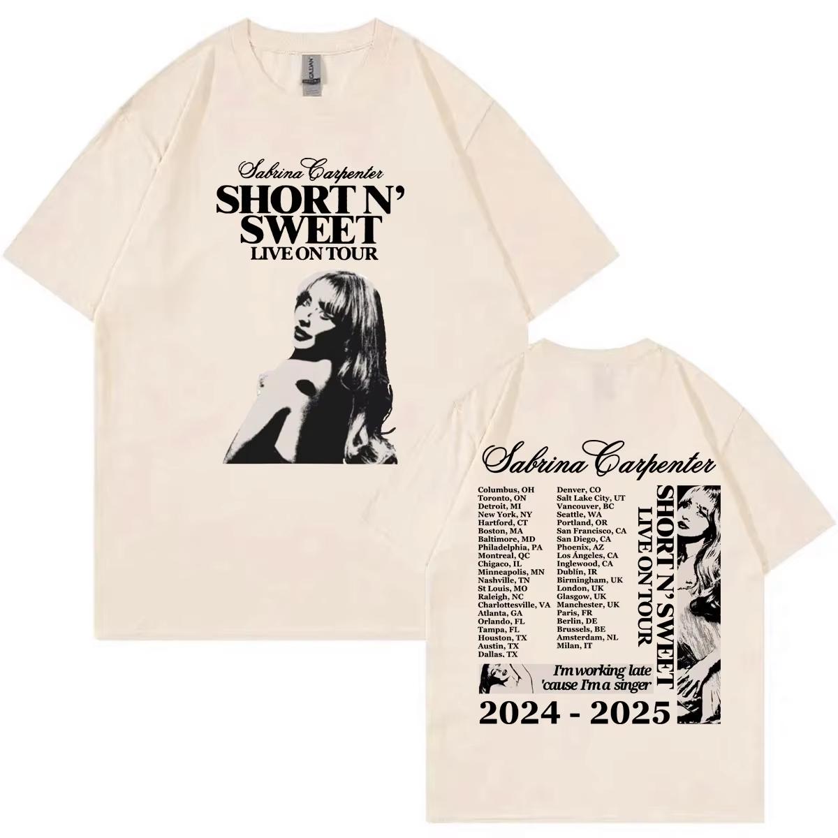 Sabrina Carpenter Graphic T Shirt Short N Sweet Live on Tour 2024 Tshirt Unisex Women Fashion Hip Hop Vintage Aesthetics Tshirts 4XL
Sabrina Carpenter Graphic T Shirt Short N Sweet Live on Tour 2024 Tshirt Unisex Women Fashion Hip Hop Vintage Aesthetics Tshirts 4XL