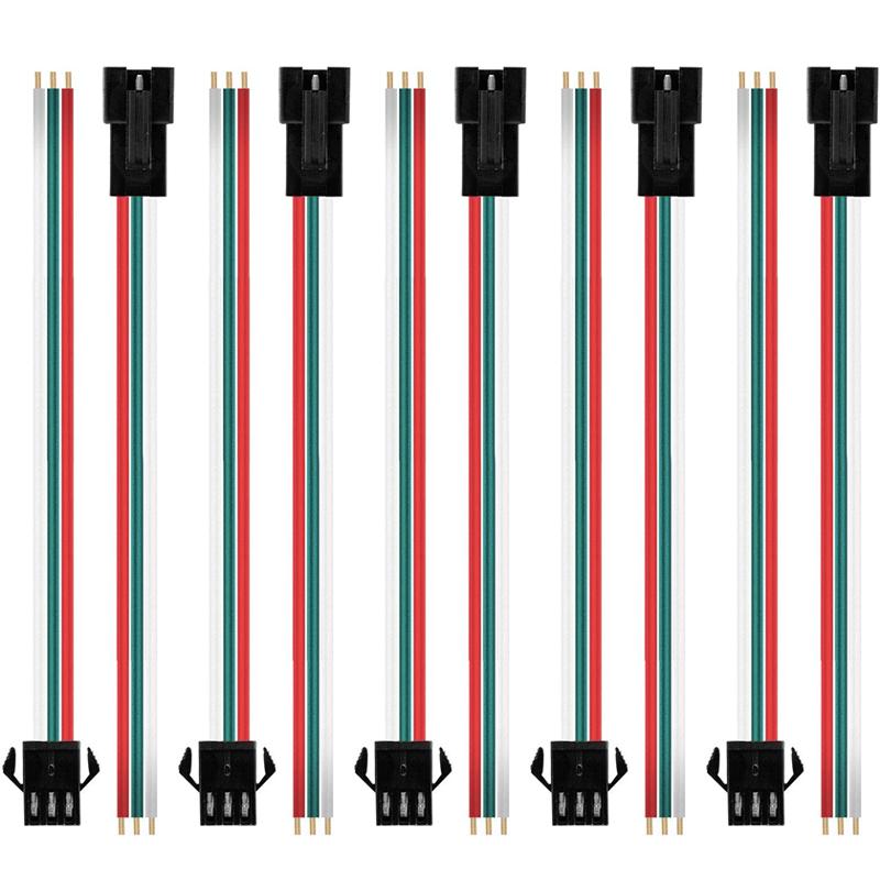 5-50pairs Male/female Connecting Wires Led Connector Plug Jack Terminal Cable PVC Plastic LED Flashing Light Strips Terminals
5-50pairs Male/female Connecting Wires Led Connector Plug Jack Terminal Cable PVC Plastic LED Flashing Light Strips Terminals