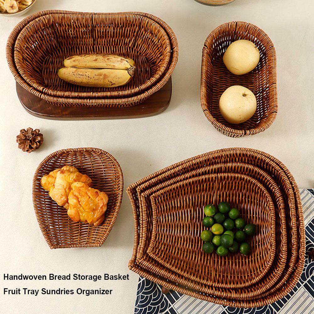 Double Handle Handwoven Bread Storage Basket Breathable Picnic Hot Pot Vegetable Basket 19.5*17.5*5.5cm
Double Handle Handwoven Bread Storage Basket Breathable Picnic Hot Pot Vegetable Basket 19.5*17.5*5.5cm