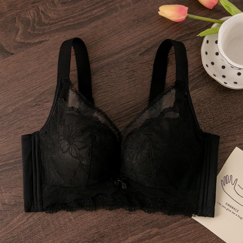 Autumn and winter, large size, large breasts, thin, gathered, lace bra on the breasts, full cup, thin bra cover. 44/100CD чорний
Autumn and winter, large size, large breasts, thin, gathered, lace bra on the breasts, full cup, thin bra cover. 44/100CD чорний