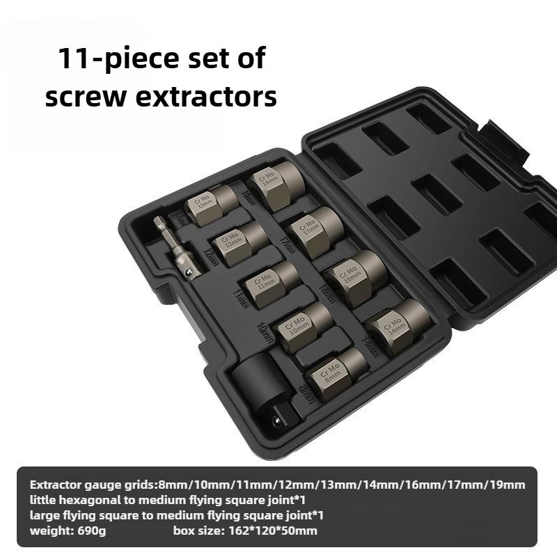 Damaged Screw Extractor Set Stripped Broken Bolt Remover Tools Set Water Pipe Broken Bolt Screws Remover Sets Demolition Tools
Damaged Screw Extractor Set Stripped Broken Bolt Remover Tools Set Water Pipe Broken Bolt Screws Remover Sets Demolition Tools