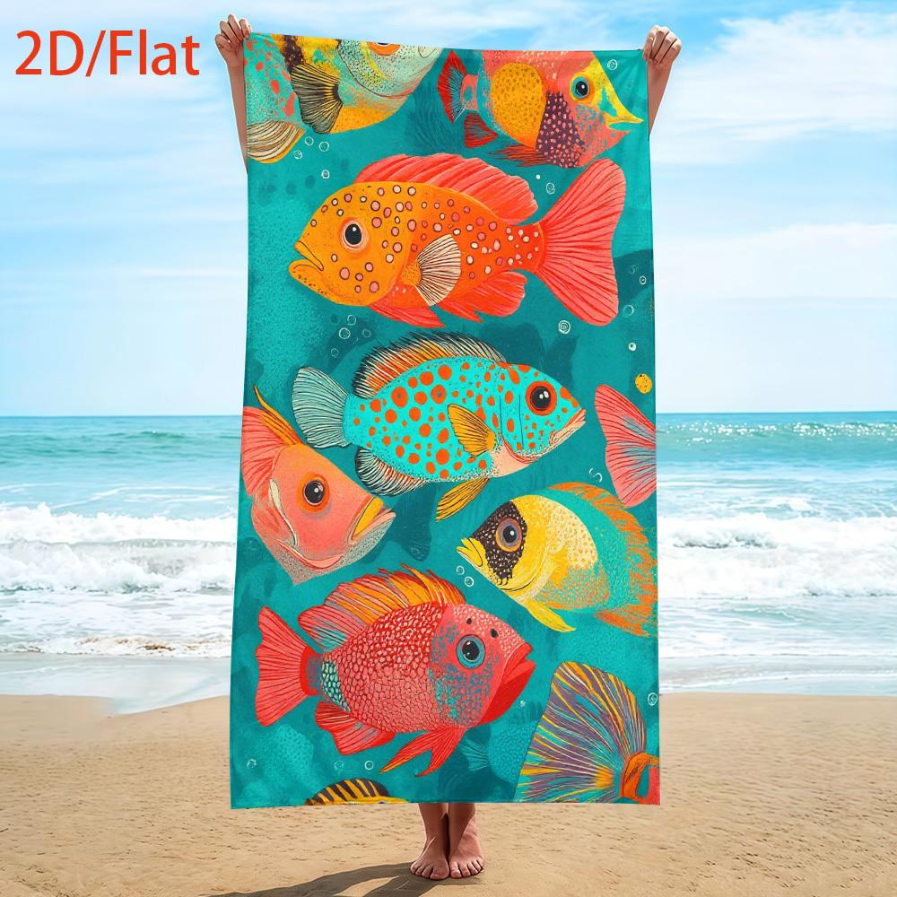 Colorful Fish Oversized Microfiber Towel, Soft Lightweight Sand Free for Travel Picnic W30*H60(CM)
Colorful Fish Oversized Microfiber Towel, Soft Lightweight Sand Free for Travel Picnic W30*H60(CM)