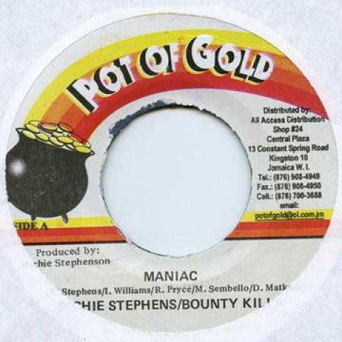 7inch Record RICHIE STEPHENS, BOUNTY KILLER - Maniac none Pot Of Gold 1998 Jamaica Reggae, Ska & Dub Used
7inch Record RICHIE STEPHENS, BOUNTY KILLER - Maniac none Pot Of Gold 1998 Jamaica Reggae, Ska & Dub Used