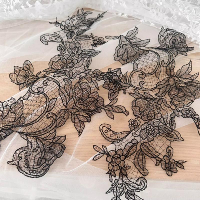 1 пара черно-белых кружевных нашивок для ремонта, аппликации, свадебное платье, одежда, декоративные аксессуары
1 пара черно-белых кружевных нашивок для ремонта, аппликации, свадебное платье, одежда, декоративные аксессуары