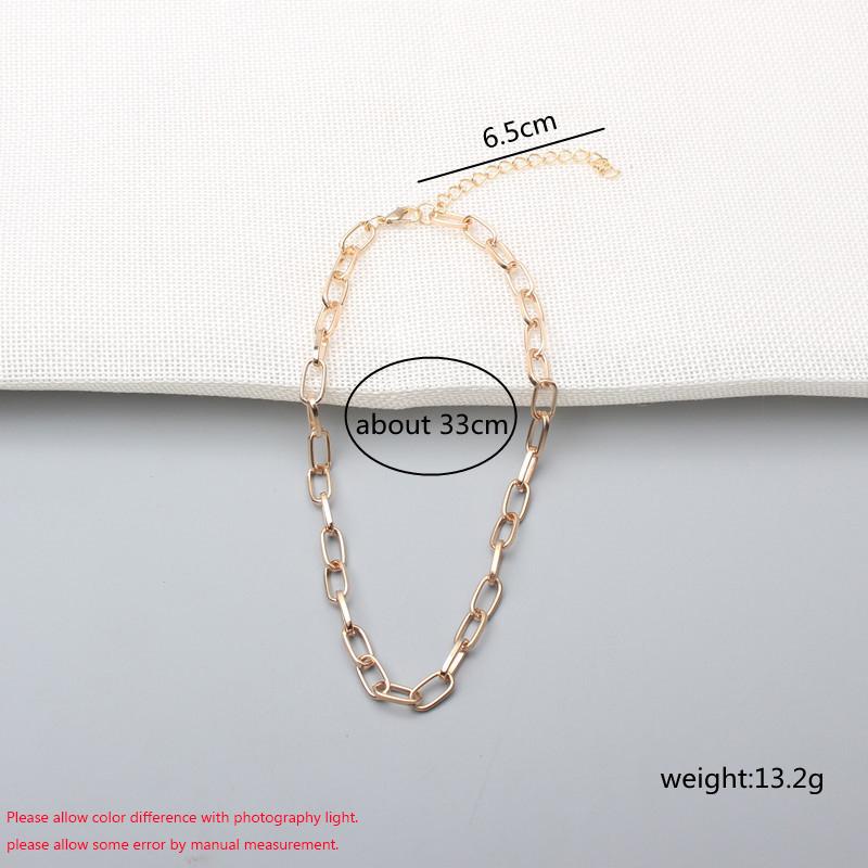 Gold Color Short Chain Choker for Women Sexy Collar Necklaces Personality Punk Neck Zircon Hollow Links Necklaces bijoux
Gold Color Short Chain Choker for Women Sexy Collar Necklaces Personality Punk Neck Zircon Hollow Links Necklaces bijoux