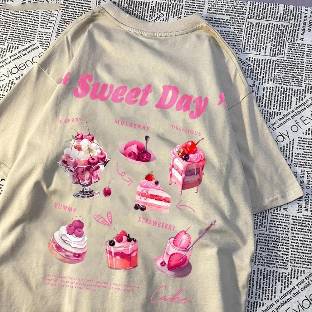 Sweet Day Pink Ice Cream Cake Printed Streetwear Soft Breathable Trend Female Clothes Cake Pattern Sweet Style Clothing 4XL
Sweet Day Pink Ice Cream Cake Printed Streetwear Soft Breathable Trend Female Clothes Cake Pattern Sweet Style Clothing 4XL