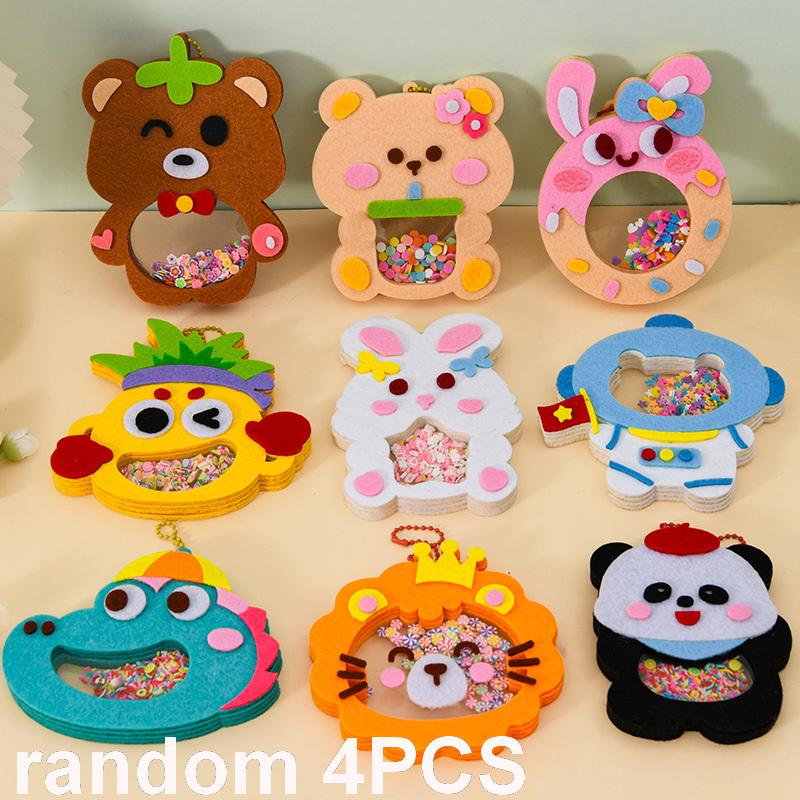 4Pcs Shaker Puzzle Toys Cartoon Non Woven Shake Pendant Diy Material Kits For Kids Easy To Paste Accessories Handmade Crafts as the picture
4Pcs Shaker Puzzle Toys Cartoon Non Woven Shake Pendant Diy Material Kits For Kids Easy To Paste Accessories Handmade Crafts as the picture