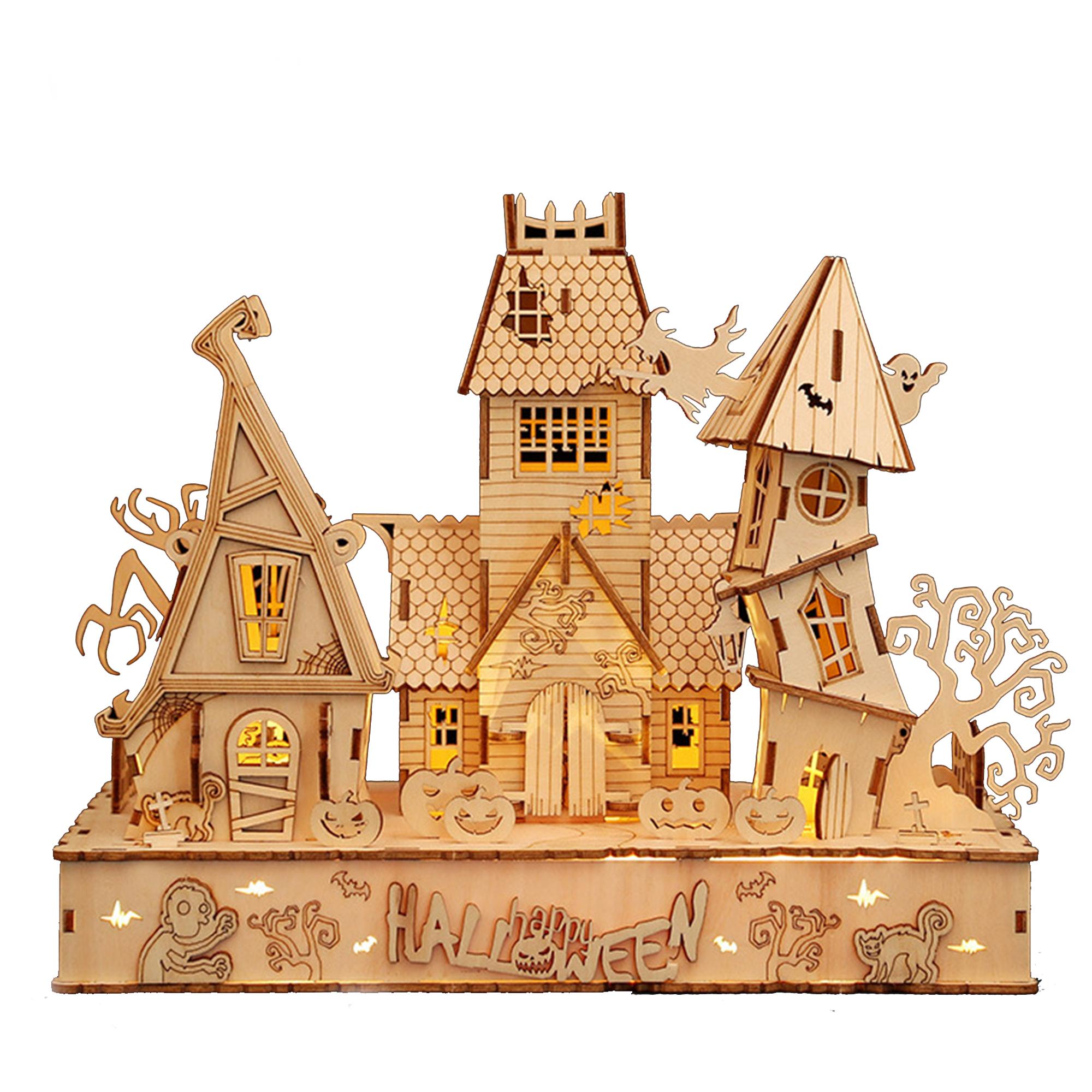 3D деревянная головоломка на Хэллоуин, модель для самостоятельной сборки, игрушка «сделай сам», набор для рукоделия по дереву
3D деревянная головоломка на Хэллоуин, модель для самостоятельной сборки, игрушка «сделай сам», набор для рукоделия по дереву