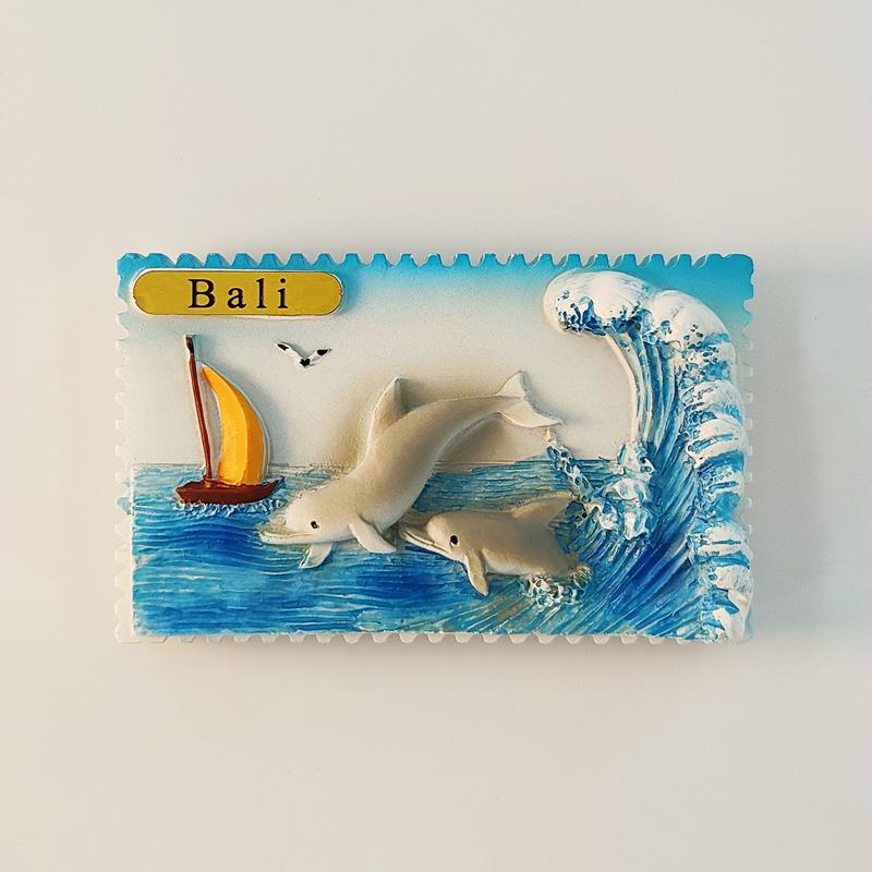 Indonesia Bali dolphin 3D Stereoscopic Tourism souvenirs Resin painting decoration home collection refrigerator magnets
Indonesia Bali dolphin 3D Stereoscopic Tourism souvenirs Resin painting decoration home collection refrigerator magnets