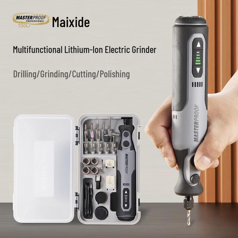 MASTERPROOF Cordless Rotary Tool Kit CN plug (adapter included)
MASTERPROOF Cordless Rotary Tool Kit CN plug (adapter included)