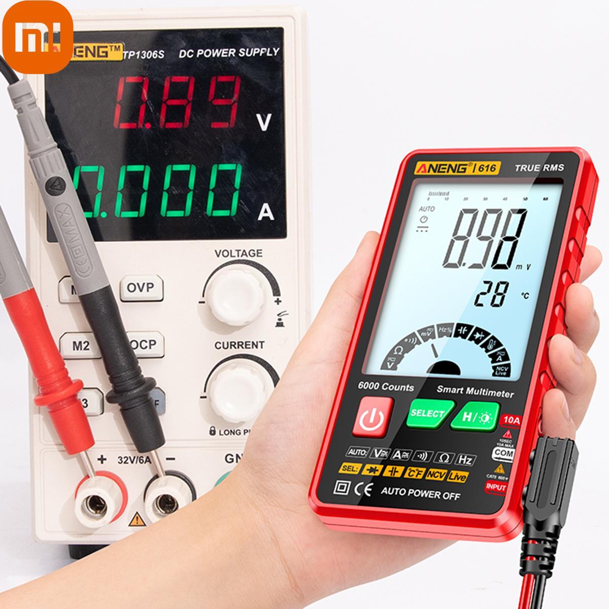 Xiaomi ANENG 616 Smart Digital Multimeter Auto Range 6,000 Counts NCV Universal Meter True RMS Handheld
Xiaomi ANENG 616 Smart Digital Multimeter Auto Range 6,000 Counts NCV Universal Meter True RMS Handheld