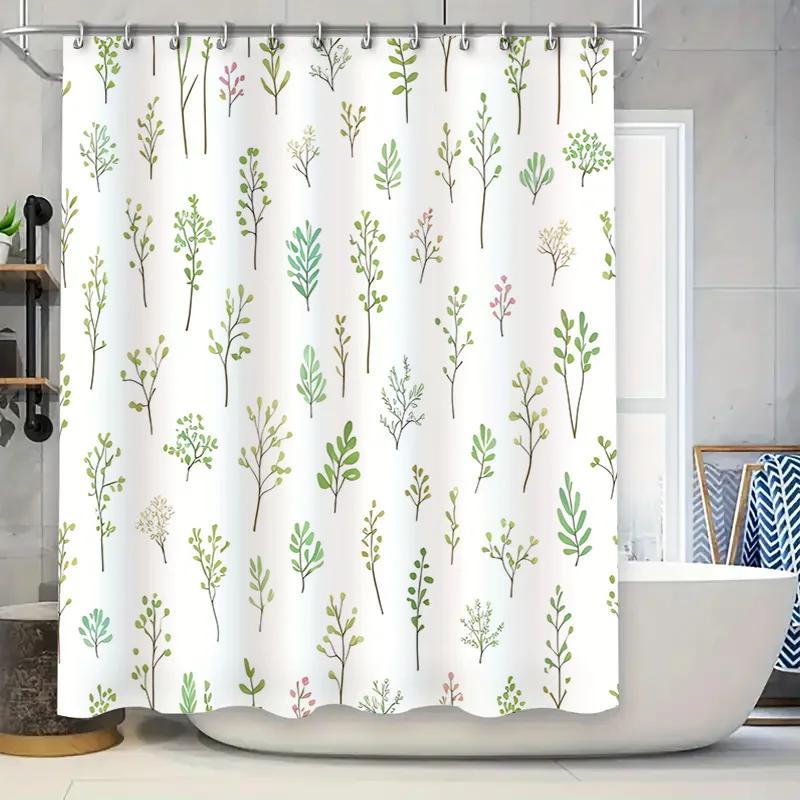 Green Leaves Shower Curtain Waterproof Decorative Bathroom Window Sunflower Pattern Home Decoration Wall Art Modern Design White W60H190(CM)-1 Pcs
Green Leaves Shower Curtain Waterproof Decorative Bathroom Window Sunflower Pattern Home Decoration Wall Art Modern Design White W60H190(CM)-1 Pcs