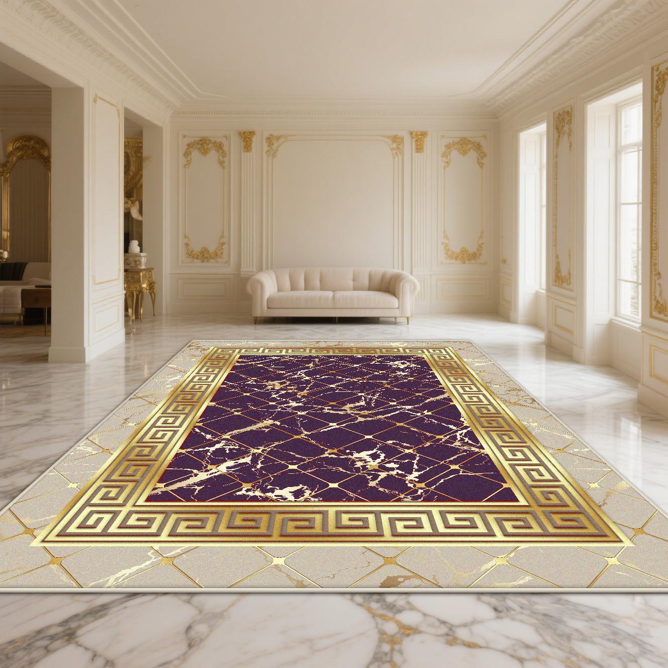 Chinese Style Gold Decoration Bedroom Non-slip Carpet Living Room Modern Light Luxury Large Area Rugs Washable Lounge Rug MAT 60x90cm
Chinese Style Gold Decoration Bedroom Non-slip Carpet Living Room Modern Light Luxury Large Area Rugs Washable Lounge Rug MAT 60x90cm