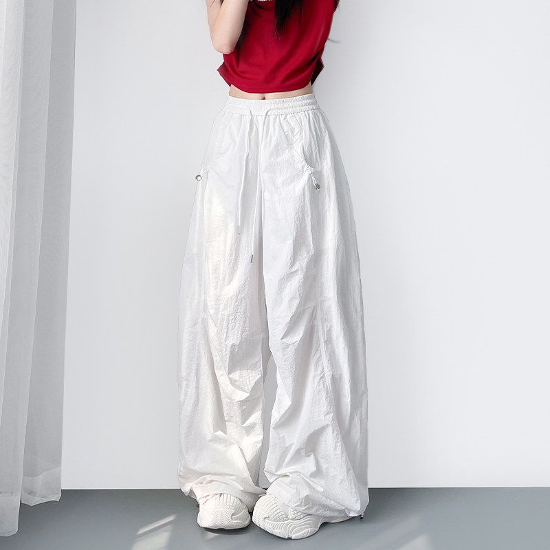 Plus-Size Ice Silk Quick-Dry Slightly Pleated Lightweight Work Pants for Women, Summer Loose Fit Slimming Relaxed Sports Wide-Leg Pants White Regular Large Size 2XL
Plus-Size Ice Silk Quick-Dry Slightly Pleated Lightweight Work Pants for Women, Summer Loose Fit Slimming Relaxed Sports Wide-Leg Pants White Regular Large Size 2XL