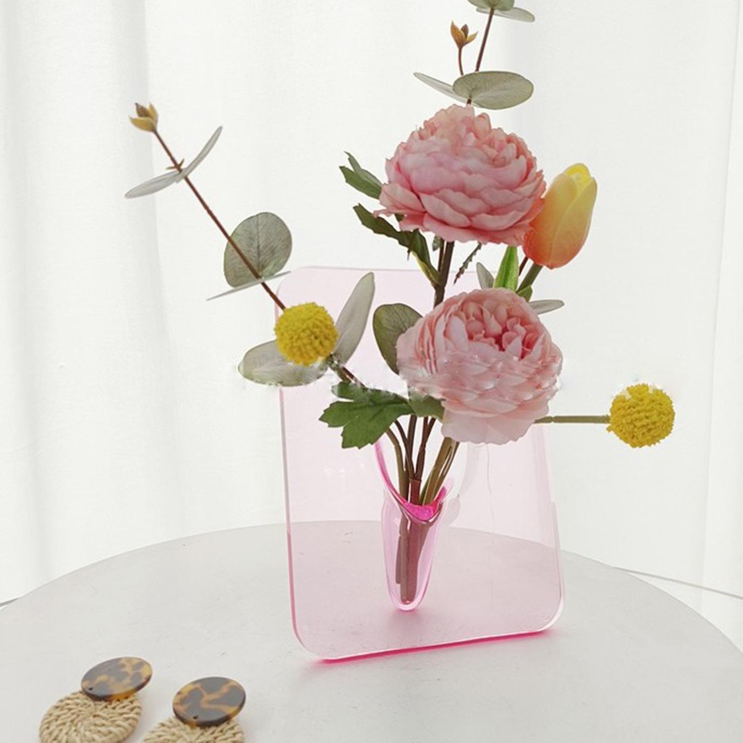 Creative Art Photo Frame Vase Clear Acrylic Hydroponic Flower Arranger Ornament Decorative Frame Pink
Creative Art Photo Frame Vase Clear Acrylic Hydroponic Flower Arranger Ornament Decorative Frame Pink