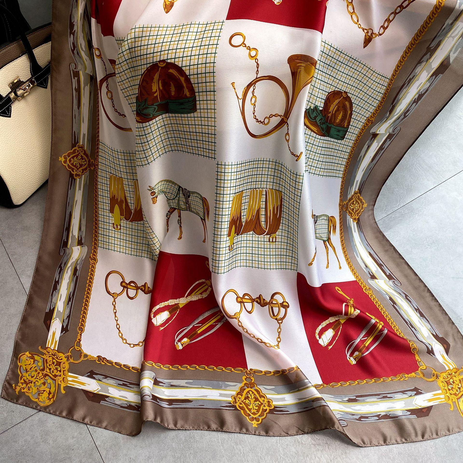 Высококачественные роскошные шелковые шарфы, повязка на голову, шарфы, шейный шарф для женщин, шелковый шарф с цепочкой, женская декоративная шаль 180-90cm
Высококачественные роскошные шелковые шарфы, повязка на голову, шарфы, шейный шарф для женщин, шелковый шарф с цепочкой, женская декоративная шаль 180-90cm