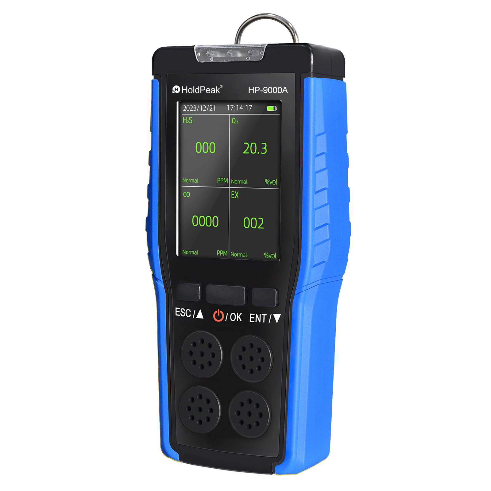 Портативний детектор багатогазовий, Для кисню, сірководню, чадного газу та горючих газів, Інструмент для промислової безпеки синій
Портативний детектор багатогазовий, Для кисню, сірководню, чадного газу та горючих газів, Інструмент для промислової безпеки синій