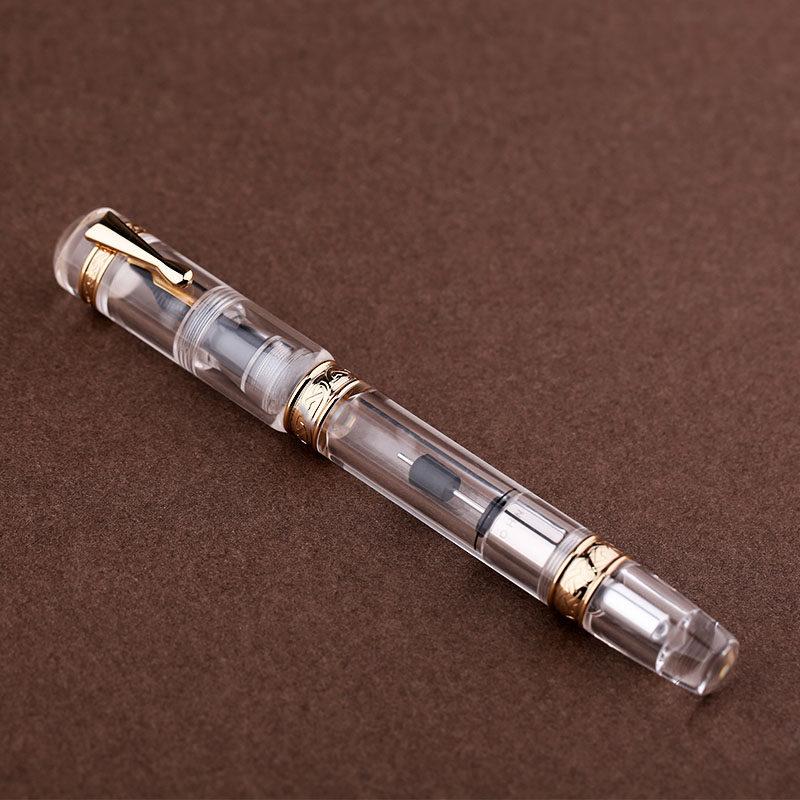 MAJOHN C5 High-efficiency Ink-absorbing Acrylic Fountain Pen Innovative Push-type Piston Writing Pen School Office Supplies (Transparent,M Only Pen)
MAJOHN C5 High-efficiency Ink-absorbing Acrylic Fountain Pen Innovative Push-type Piston Writing Pen School Office Supplies (Transparent,M Only Pen)